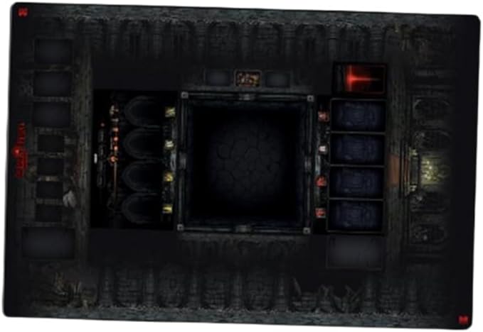 Mythic Games Darkest Dungeon Board Game Accessories Bundle: Musketeer Box Darkest Organizer Dark Tapestry Mat and Heroic Protection from Darkness Sleeves (4 Items)