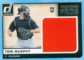 Autograph Warehouse 345124 Tom Murphy Player Worn Jersey Patch Baseball Card - Colorado Rockies 2016 Donruss Promising Pros No. PPMTM Rookie