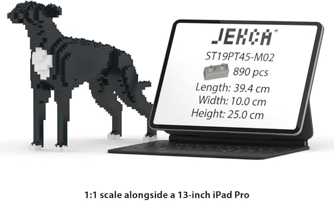JEKCA Greyhound 01S-M02 | Dog Plastic Building Blocks | Age 14+