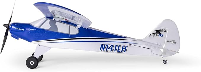 HobbyZone RC Airplane Sport Cub S 2 615mm RTF Everything Needed to Fly is Included/Safe Technology HBZ444000White/Blue