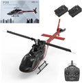 Hanll YUXIANG F08 Bell 206 RC Helicopter for Adults 1/27 2.4G 6CH Brushless Direct-Drive 6G Flybarless RC Helicopter with 6-Axis Gyro Optical Flow Positioning RTF/ 2 Battery