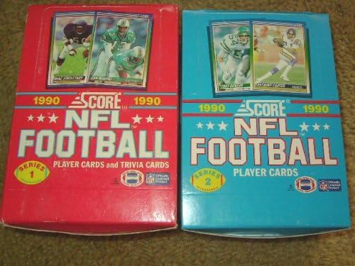 1990 Score Football Series 1 and 2 Boxes (1 of Each)
