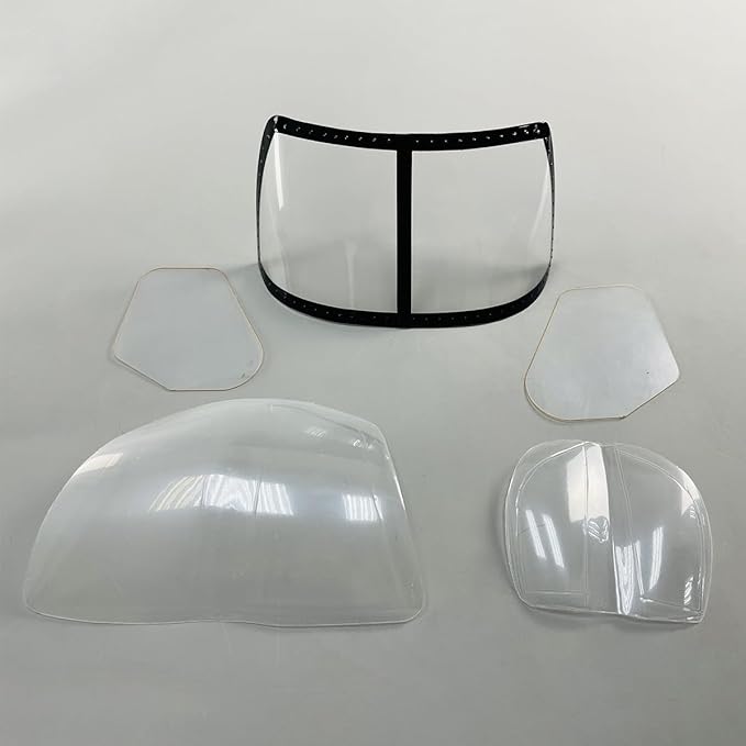 ROBAN Helicopter Scale Fuselage Spare Parts for 800 Size Airwolf Replacement (All Window Set)