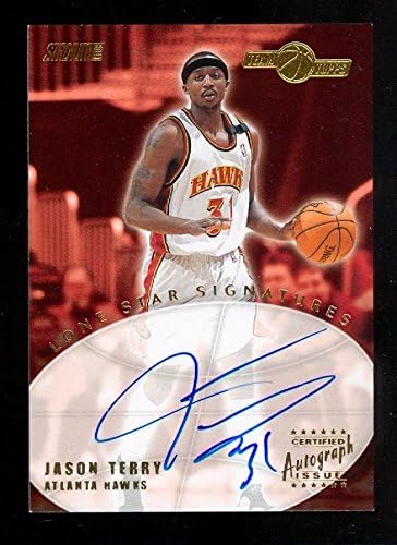 2001 Stadium Club Topps Jason Terry Lone Star Signatures Autograph Card AUTO