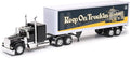 Shop72 1:32 Scale Toy Truck with Trailer Diecast Semi Long Hauler Truck Collectible Long Hauler with Dry Van Trailer Realistic Diecast 18 Wheelers Semi Replica Kenworth W900 Model - Keep On Truckin