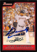 Sports Memorabilia Autograph Warehouse 302542 2006 Topps Bowman Livan Hernandez Autographed Baseball Card - Washington Nationals