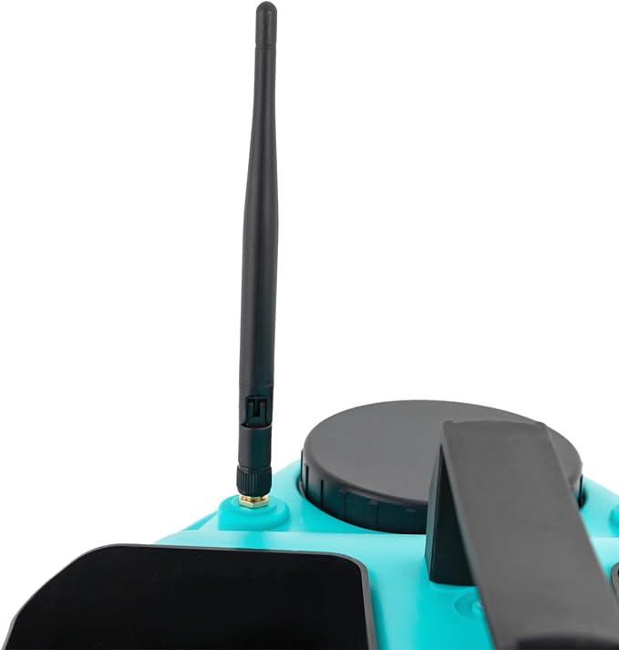 RC Bait Boat 600m/1968ft RC Bait Boat 3 Boxes 4.4LBS Loading Capacity with Dual 5200mAh Li-Ion Batteries and LED Lights for Professional Fishing (Blue (Without Lights))