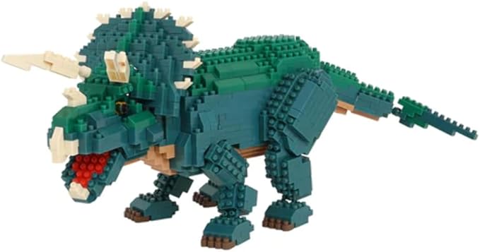 nanoblock - Dinosaurs - Dinosaur Deluxe Edition Triceratops Advanced Hobby Series Building Kit