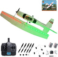 RC Airplane F949pro RC Plane 1020 Motor 3CH 2.4GHZ EPP RC Plane for Adults CESSNA-182 3D6G Gyroscope RTF RC Glider Planes with 2 Batteries Replaceable Parts (LED 2BSL)