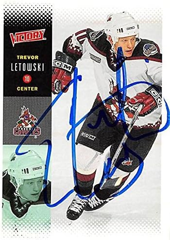 Sports Memorabilia Autograph Warehouse 224186 Trevor Letowski Autographed Hockey Card - Phoenix Coyotes FT 2000 Upper Deck - No. 179
