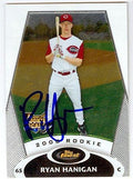 Sports Memorabilia Autograph Warehouse 247096 Ryan Hanigan Autographed Baseball Card - Cincinnati Reds 2008 Topps Finest - No. 137 Rookie
