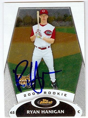 Sports Memorabilia Autograph Warehouse 247096 Ryan Hanigan Autographed Baseball Card - Cincinnati Reds 2008 Topps Finest - No. 137 Rookie