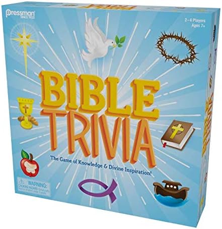 Bible Trivia by Pressman - The Game of Knowledge &amp Divine Inspiration Multi Color