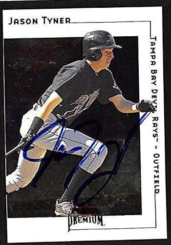 Sports Memorabilia Autograph Warehouse 247678 Jason Tyner Autographed Baseball Card - Tampa Rays 2001 Fleer Premium - No. 198