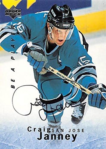 Sports Memorabilia Autograph Warehouse 249020 Craig Janney Autographed Hockey Card - San Jose Sharks 1996 Upper Deck BAP - No. S47