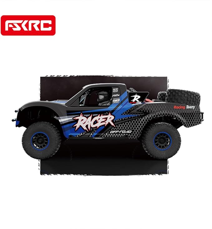 RD12 1/12 Scale 4WD Full-Proportional Brushed RC Drift Car with Gyroscope 7-Color LED Roof Light &amp Front/Rear LEDs Indoor/Outdoor Racing Car Gift for Adults &amp Teens (Blue)