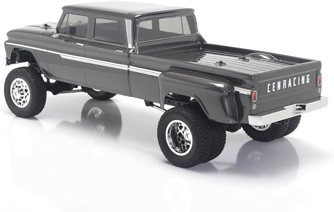 Helidirect CEN Racing Sicario 1/10 RTR 4WD Custom Dually RC Truck DL-Series - Remote Control Car for Adults Waterproof and All Terrain Capabilities - 1/10 Scale RTR (Grey Titanium)
