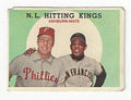 Richie Ashburn and Willie Mays N.L. Hitting Kings Collectible Baseball Cards - 1959 Topps Baseball Card #317 (Philadelphia Phillies &amp San Francisco Giants) Free Shipping