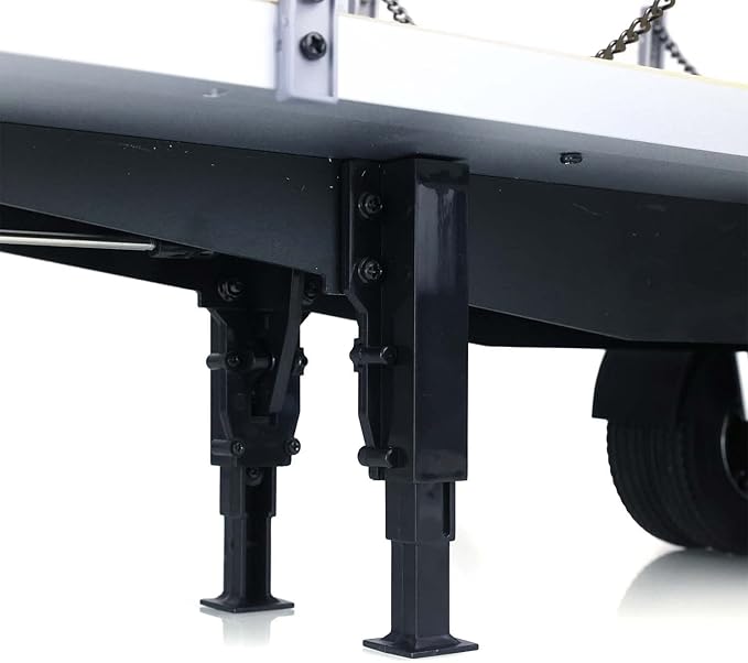 US in Stock Toucan RC Hobby 1/14 2 Axles RC Tractor Flatbed Trailer DIY Model Remote Control Semi Truck