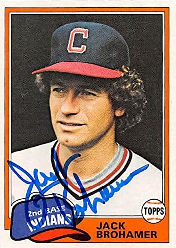 Sports Memorabilia Autograph Warehouse 246263 Jack Brohamer Autographed Baseball Card - Cleveland Indians 1981 Topps - No. 462