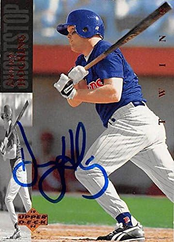 Sports Memorabilia Autograph Warehouse 245639 Denny Hocking Autographed Baseball Card - Minnesota Twins 1994 Upper Deck - No. 114 Rookie