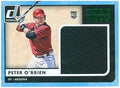 Sports Memorabilia Autograph Warehouse 343707 Peter O Brien Player Worn Jersey Patch Baseball Card - Arizona Diamondbacks 2016 Donruss Promising Pros Rookie No. PPM-PO