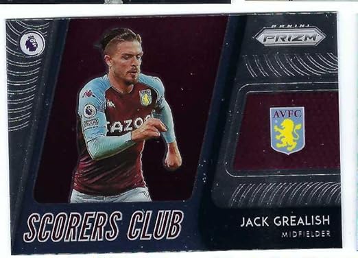 JACK GREALISH 2020-21 Panini Prizm English Premier League EPL Soccer Scorers Club #19 Card Manchester City FC England