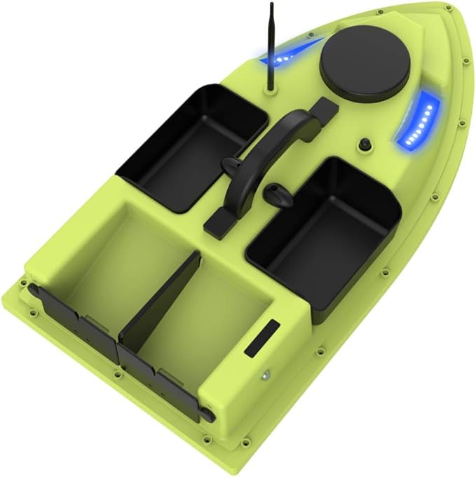 GPS RC Bait Boat for Fishing - 500m Range Auto Return &amp Cruise 4.4lbs Capacity Dual 5200mAh Waterproof for Carp/Catfish