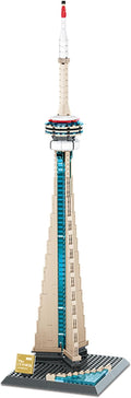 Oichy CN Tower Building Blocks Set 400 PCS Famous Architecture Model Building Kits Collection CN Tower Model Blocks for Adults and Kids