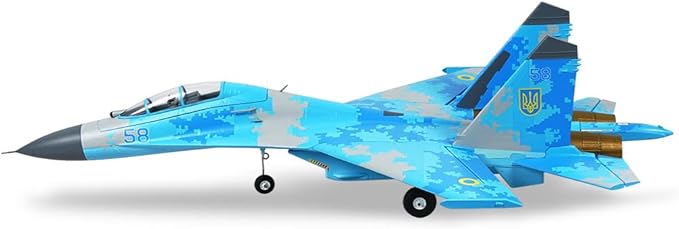 Su-27 Twin 50mm EDF 4S ducted Fan Jet (Camo Blue-PNP-Transmitter Receiver or Battery not Included)