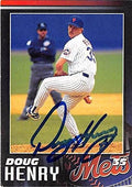 Sports Memorabilia Autograph Warehouse 344519 Doug Henry Signed Baseball Card - New York Mets 1996 Kahns No. 35