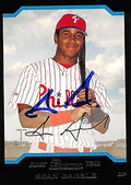 Sports Memorabilia Autograph Warehouse 244598 Sean Gamble Autographed Baseball Card - Philadelphia Phillies FT 2004 Bowman First - No. BDP73 Rookie