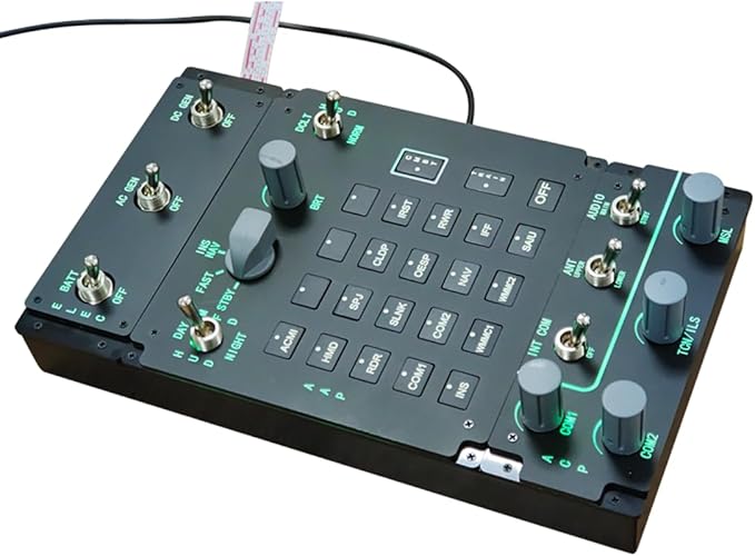 Flight Simulator Controller ACP 3-in-1 Integrated Control Panel for PC Flight Simulators Compatible with JF-17 F/A-18 F16 in DC-S