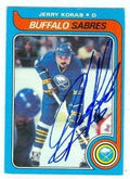 Sports Memorabilia Autograph Warehouse 224093 Jerry Korab Autographed Hockey Card - Buffalo Sabres 1978 Topps - No. 74