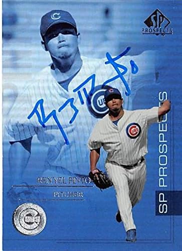 Sports Memorabilia Autograph Warehouse 248501 Renyel Pinto Autographed Baseball Card - Chicago Cubs 2004 Upper Deck - No. 190