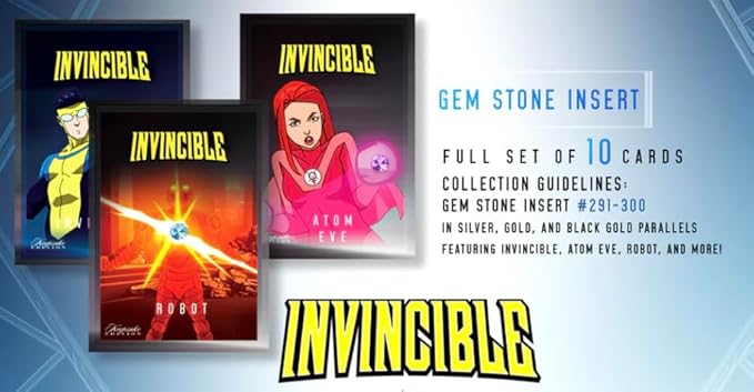 2025 Invincible Season 1 Keepsake Premiere Hobby Box: 16 Packs Per Box Two Guaranteed Relics Chase Rare Autos and Patches