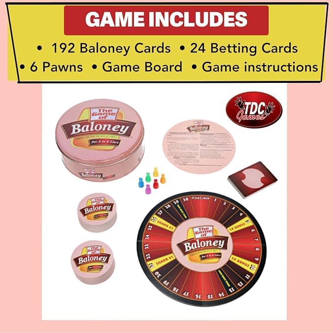 TDC Games The Game of Baloney Board Game