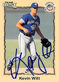 Sports Memorabilia Autograph Warehouse 302149 1998 Team Best Rookie Kevin WITT Autographed No.49 Baseball Card - Toronto Blue Jays FT