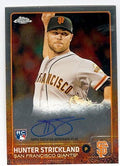 Sports Memorabilia Autograph Warehouse 259587 Hunter Strickland Autographed Baseball Card - San Francisco Giants 2015 Topps Chrome - No. ARHS Certified Rookie