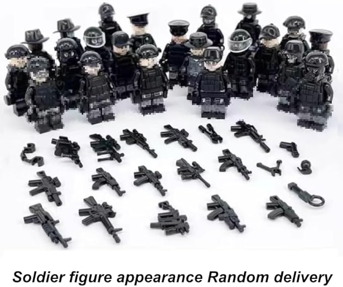Closed Cage Building Blocks Set - Military Prison Battle Scene Building BlockCompatible with Lego World T-RexIncludes 10 Soldier Figures with Weapons