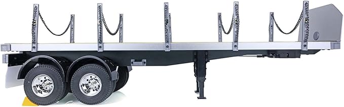 US in Stock Toucan RC Hobby 1/14 2 Axles RC Tractor Flatbed Trailer DIY Model Remote Control Semi Truck