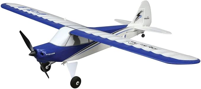 HobbyZone Sport Cub S 2 RC Airplane BNF Basic with Safe (Transmitter Battery and Charger Not Included) HBZ44500 Blue &amp White