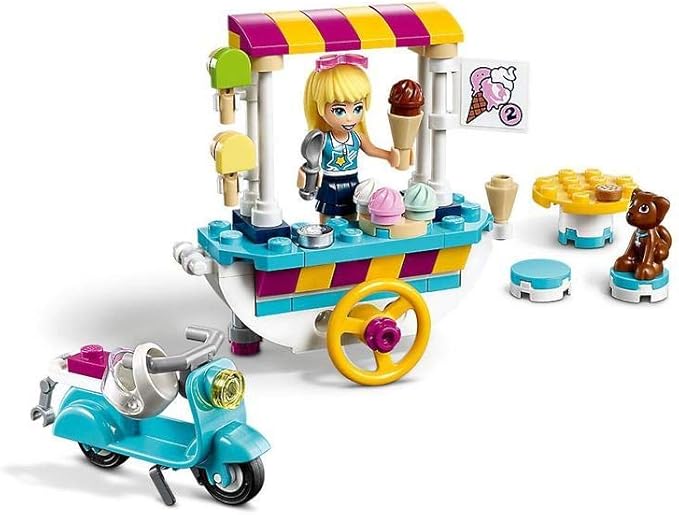 LEGO Friends Ice Cream Cart 41389 Building Kit Featuring Friends Stephanie Mini-Doll New 2020 (97 Pieces)