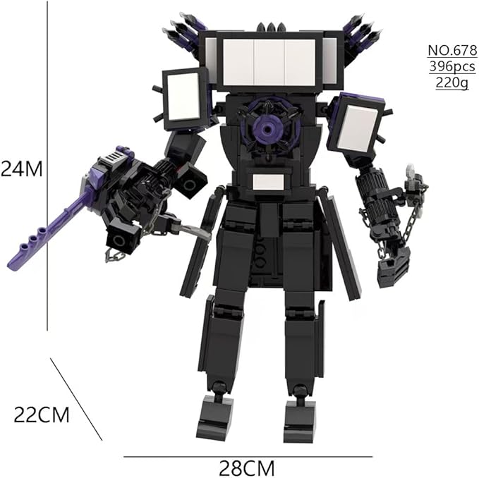 Toilet Blocks Toys TV Man Building Blocks ToysConstruction Playset Blocks Action Figure Building Blocks for Adults Kids 396 PCS