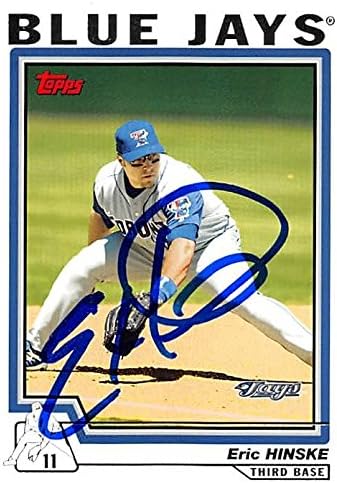 Autograph Warehouse 302160 2004 Topps Eric Hinske Autographed No.499 Baseball Card - Toronto Blue Jays44 FT