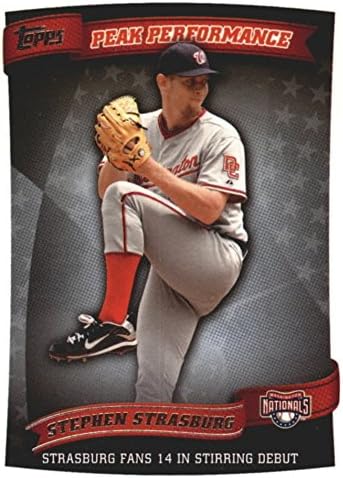 2010 Topps Peak Performance Stephen Strasburg Washington Nationals Baseball Rookie Card #PP101