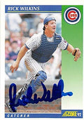 Autograph Warehouse 248833 Rick Wilkins Autographed Baseball Card - Chicago Cubs 1992 Score - No. 483
