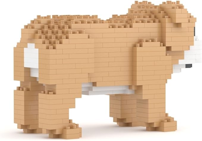 JEKCA English Bulldog Mini 01S | Mini Dog Plastic Building Blocks | Age 14+
