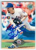 Sports Memorabilia Autograph Warehouse 246648 Bret Saberhagen Autographed Baseball Card - New York Mets 1995 Topps Stadium Club - No. 138