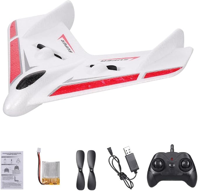 GoolRC FX601 RC Airplane 2.4Ghz 2 Channel Remote Control Plane Easy to Fly RC Aircraft for Beginners Teens and Adults
